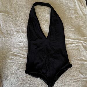 American Apparel Plunge neck swimsuit size M